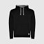 Sudadera capucha bicolor unisex color negro-gris